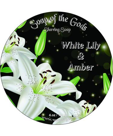 Shaving Soap of The Gods White Lily & Amber 4. oz