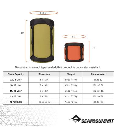 Sea to Summit 10L Nylon Compression Sack - Space-Saving Outdoor & Travel Storage - Buy Online on GoSupps.com