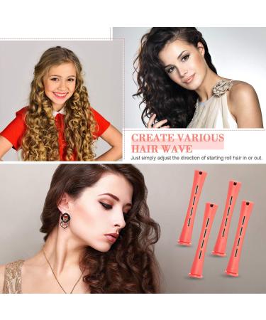 48 Piece Pink Hair Perm Rods Cold Wave Rods with Steel Pintail Comb - Hairdressing Styling Tools - 0.51 Inch - Pack of 1 - Buy Online on GoSupps.com