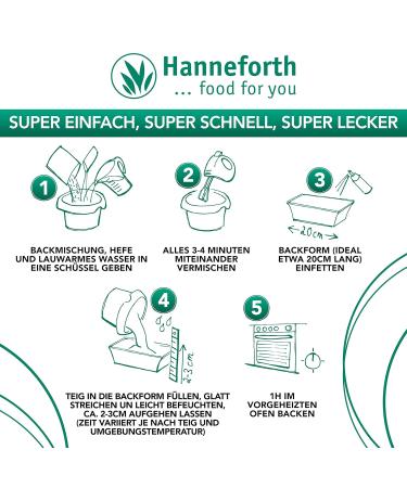 Gluten-Free Pancake Mix (Pack of 3 x 400g) | Hanneforth | International Shipping Available - Buy Online on GoSupps.com