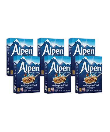 Alpen Muesli Cereal 14 oz (Pack of 6) - No Sugar Added | Healthy Breakfast Option - Buy Online on GoSupps.com