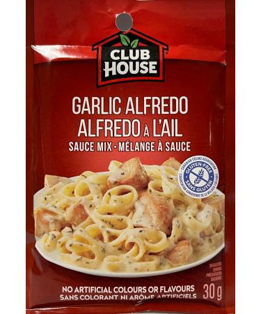 Club House Dry Sauce/Seasoning/Marinade Mix Garlic Alfredo 30g Case Pack 12 Count - Buy Online on GoSupps.com