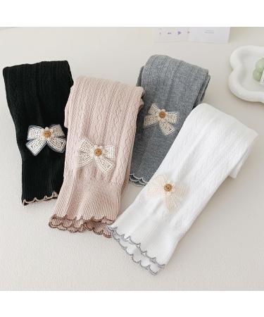 Silkglory Girls Leggings 2 Pcs | Baby Toddler Tights for Girls | 2-3 Years | Black/White - Buy Online on GoSupps.com