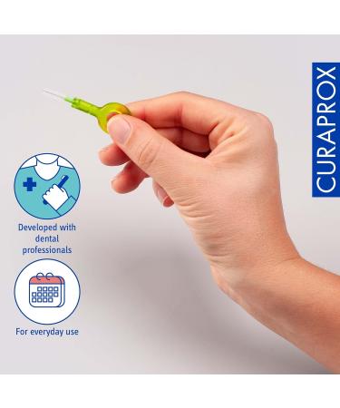 Curaprox Interdental Brush Set CPS 011 Prime Start - 5 Brushes Green 1.1mm Diameter Effective Cleaning for Optimal Oral Health - International Shipping Available - Buy Online on GoSupps.com