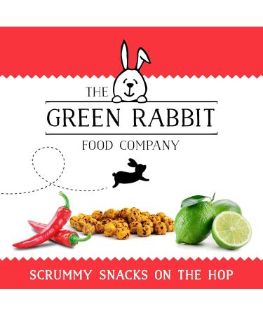Green Rabbit Gluten Free Roasted Chickpeas Sriracha & Lime 6x 60g - High Protein & Fiber, Low Fat, Sugar, Calories - Vegetarian & Vegan Friendly - Buy Online on GoSupps.com