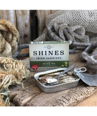 Pack of Shines Irish Tinned Sardines - 3 Flavours Tomato Sauce Olive Oil and Sunflower Oil - Pilchards - Low Carb and High Protein - Canned Fish High in Omega 3 - 3x 106g Cans - Buy Online on GoSupps.com