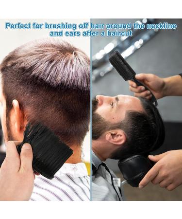 Jeffdad 2 Pieces Barber Brush Set Barber Neck Duster Brush Barber Hair Blade Clipper Cleaning Brush Soft Nylon Trimmer Shaver Razor Cleaning Brush Professional Barber Styling Tool - Buy Online on GoSupps.com