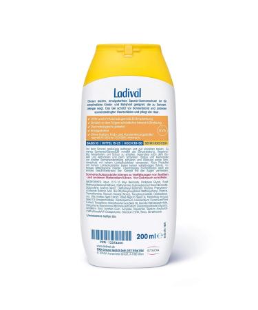 Ladival Children Sun Protection Gel & Aprs Lotion Set - LSF 50+ - Hypoallergenic Fragrance-Free No Colorants or Preservatives - 200ml Each - Ideal for Allergic Skin - Buy Online on GoSupps.com