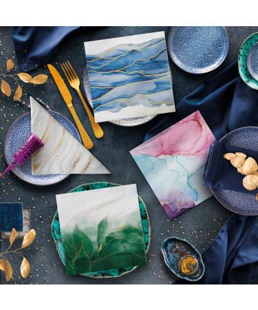 PAW 3-Layer Napkins (33x33 cm) - 20 Colorful Decorative Paper Napkins for Weddings Communions & Celebrations | Luxury Green Dream Collection - Buy Online on GoSupps.com
