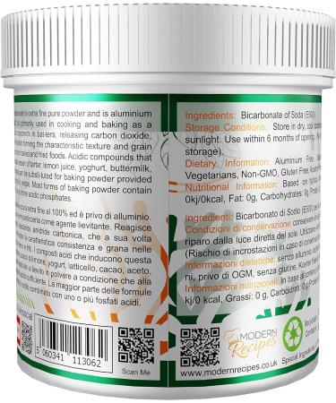 Special Ingredients Bicarbonate of Soda 500g - Gluten & Aluminium Free Extra Fine Powder - Pack of 1 - Buy Online on GoSupps.com