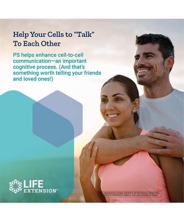 Life Extension PS Caps 100 mg - 100 Vegetarian Capsules for Cognitive Support - Buy Online on GoSupps.com