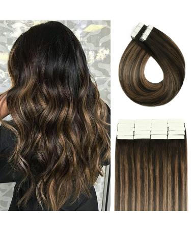 Vario 16 "/ 40cm 20Pcs 50g per set tape in hair extensions real hair # 1BT6P1B Piano color double -sided adhesive tape seamless skin shot remy silk smooth hair tape in extensions real hair