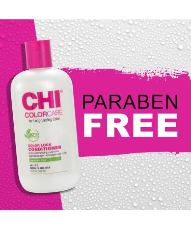 CHI ColorCare Color Lock Conditioner - Sulfate-Free Paraben-Free Moisture & Color Protection for Color-Treated Hair - 12 Oz - Buy Online on GoSupps.com