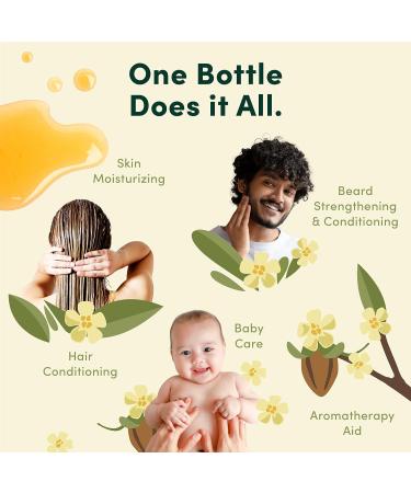 HobaCare Organic Jojoba Oil - 100% Pure Unrefined Cold Pressed for Scalp, Nails & Skin - 8.45 fl oz - Buy Online on GoSupps.com