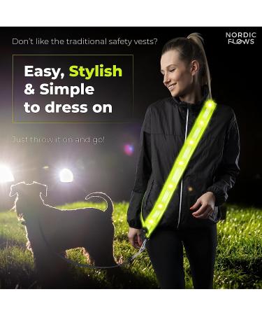 NordicFlows Rechargeable LED Reflective Sash - Night Walking Gear for Dogs & Humans - Buy Online on GoSupps.com