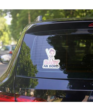 Bratikishop Baby on Board Sticker - Baby Jedi Girl | Durable & Waterproof Car Safety Signal | 18x15 cm - Buy Online on GoSupps.com
