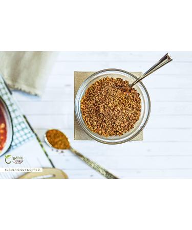 Organic Way Premium Turmeric Root Cut & Sifted 1lb - Immunity Booster Herbal Tea | USDA Certified from India | Non-GMO & Gluten-Free - Buy Online on GoSupps.com
