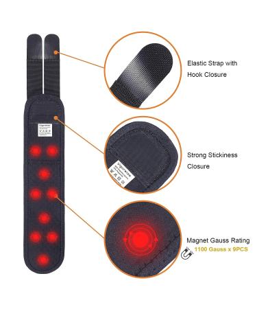 Vigorwise Magnetic Ankle Achilles Tendonitis Relief Brace - Men & Women Support with Elastic Straps | Pack of 1 - Buy Online on GoSupps.com