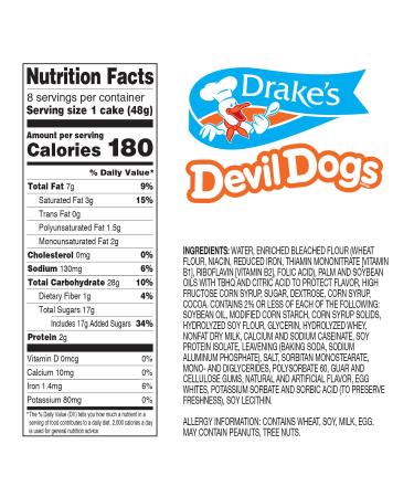 Drake's Devil Dogs 13.63 oz 8 Count - Buy Online on GoSupps.com