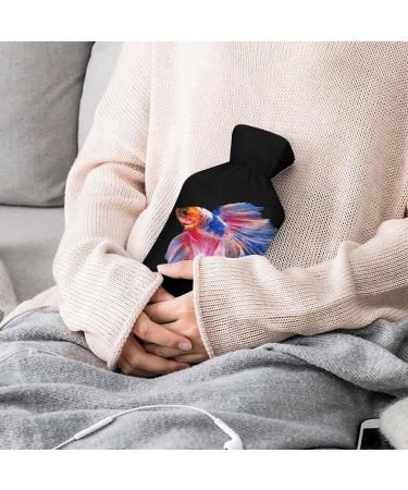 Buy Color Fish Hot Water Bottle with Plush Cover - Hand Warmer for Adults & Kids - 26.5x15.3cm - International Shipping Available - Buy Online on GoSupps.com