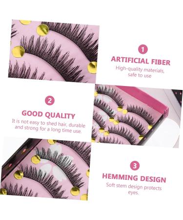 FRCOLOR 10 Pairs Fake eyelashes False Lashes Makeup Eyelashes Long Eyelashes Natural Eyelashes Ladies Girls Women Lashes Dense Eyelashes Miss artificial fiber False Eyelashes make up - Buy Online on GoSupps.com