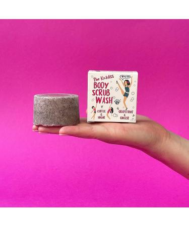 Morava Coffee Body Scrub Bar - Exfoliating Scrub with Coconut & Sugar for Soft Skin - 3 oz (Grapefruit and Ginger) - Buy Online on GoSupps.com
