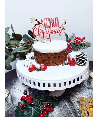 Dimoda Traditional Mistletoe christmas acrylic plastic cake toppers for christmas cake decorations - Buy Online on GoSupps.com