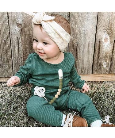 BPA Free Silicone Pacifier Clip for Baby Boys and Girls - Yellow+Grey - Buy Online on GoSupps.com