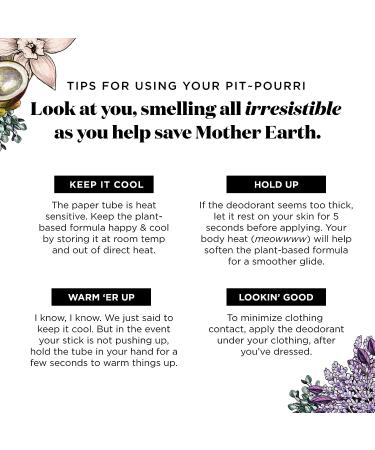 Poo-Pourri Lavender Sage Natural Deodorant Pits + Bits All Day All Over 2 oz - White - Buy Online on GoSupps.com