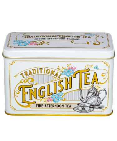 New English Teas Vintage Victorian Ivory Tea Caddy with 40 English Afternoon Teabags English Afternoon Teabags 1 Count (Pack of 1) - Buy Online on GoSupps.com