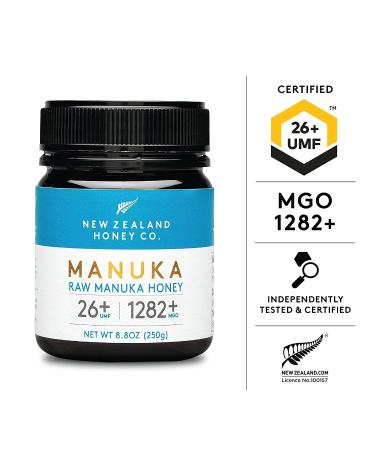 Buy New Zealand Honey Co. Raw Manuka Honey UMF 26+ | MGO 1282+ - 8.8oz | Premium Quality - Buy Online on GoSupps.com