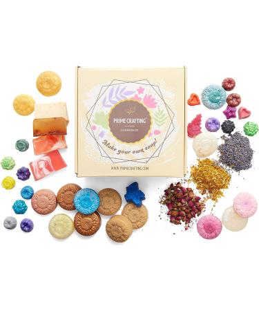 Premium Soap Making Kit: Melt and Pour Shea Butter Soap Base with Essential Oils Mold Kit - 2 LB Mica Powder - Perfect for Beginners and Families - Buy Online on GoSupps.com