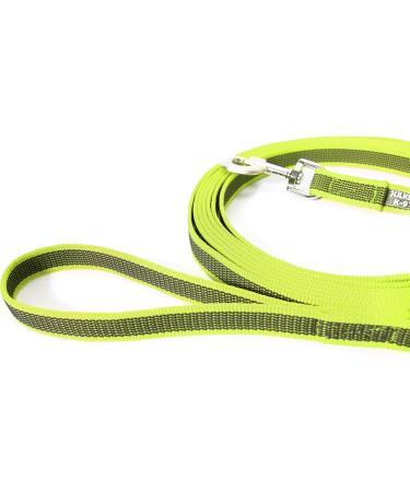 IDC Color & Gray Rubberized Leash - 20mm x 10m with Loop | Neon Gray | Durable International Shipping - Buy Online on GoSupps.com