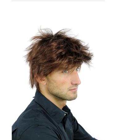 WIG ME UP Men's Short Wig - Wild Youthful Brown Reddish Brown Mix WL-2052A-4T33 - Ideal for Fashion & Everyday Wear - Buy Online on GoSupps.com