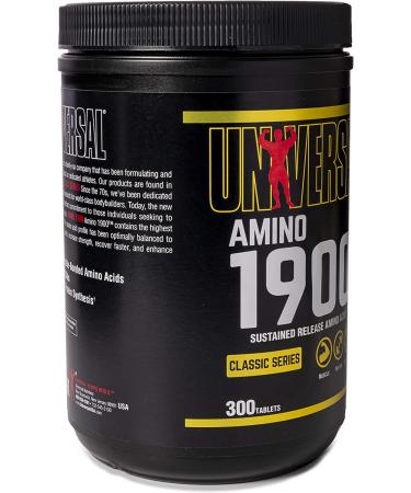 Universal Nutrition Amino 1900 - 300 Tablets | Premium Amino Acid Supplement - Buy Online on GoSupps.com