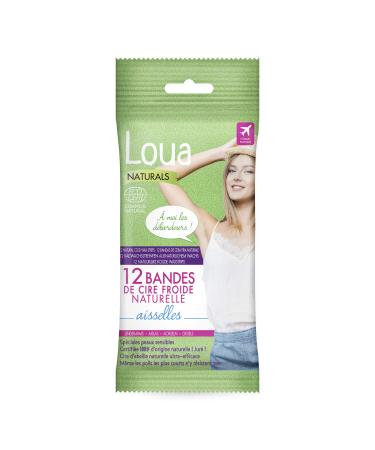 LOUA BIO BANDAS DEPILATORIAS AXILAS 12 UNIDADES
