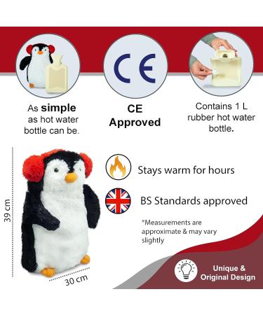Cute Penguin Plush Hot Water Bottle - Soft and Cuddly Animal Design - Buy Online on GoSupps.com