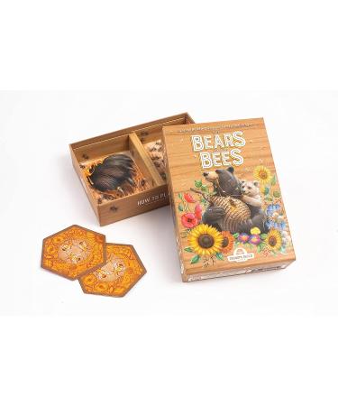 Grandpa Beck's The Bears and The Bees Tile Laying Game | Fun Strategy Game for Kids, Teens, and Adults | 2-5 Players 7+ years | From the Makers of Cover Your Assets & Skull King - Buy Online on GoSupps.com
