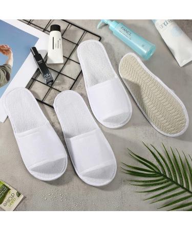 SATINIOR Open Toe Disposable Spa Slippers 20 Pairs - Non-slip Hotel Guest Slippers for Women Men - Ideal for Home, Travel, Massage - 2 Sizes, Multicolor - Buy Online on GoSupps.com
