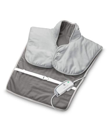 Medisana HP 630 heat cape for the neck shoulder and back electrical heat poncho with 4 temperature levels overheating protection automatic switch -off washable for shoulders and back