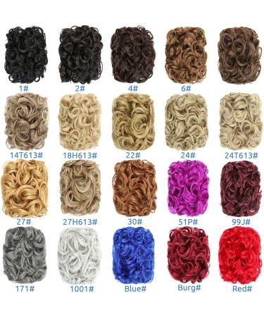 Messy Bun Hair Piece for Women Messy Bun Scrunchie Chignon Hairpiece Synthetic Hair Pieces Curly Chignon Bun Extension Combs in Messy Bun Hair Piece for Women Fake Hair Accessories for Women Girls 0403 - Buy Online on GoSupps.com