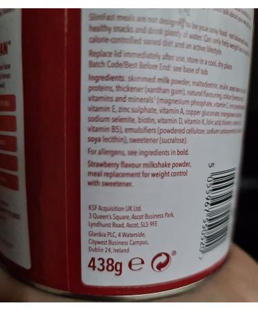 Slim-Fast Summer Strawberry Flavor Milkshake Powder - 12 Servings (438g) - Pack of 2 - Buy Online on GoSupps.com