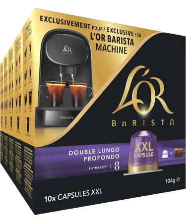 L OR BARISTA Double Lungo Profondo XXL Aluminium Coffee Capsules (5 X 10 Pods) Intensity 8 - Buy Online on GoSupps.com