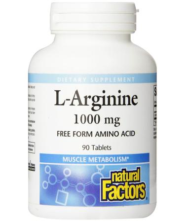 Natural Factors L-Arginine 1000 mg 90 Tablets