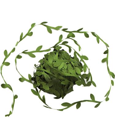 David Accessories Olive Green Leaf Trim Ribbon - 20 Yards for DIY Crafts, Weddings, Home Decor - Buy Online on GoSupps.com