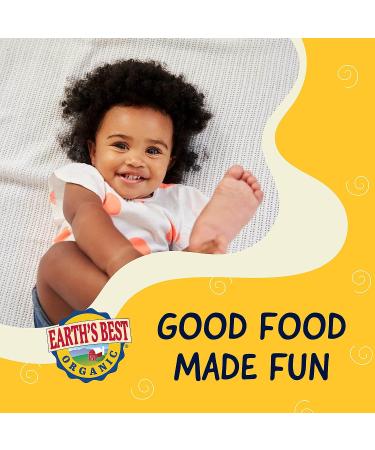 Earth's Best Organic Sesame Street Toddler Snacks - Strawberry Banana Yogurt Smoothie | 4.2 oz Pouch (Pack of 4) - Buy Online on GoSupps.com