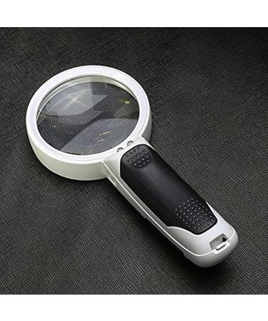 Portable 20 Times Optical with LED Lights Diameter 80mm Handheld Backlit Magnifier for Reading Full of Stars - Buy Online on GoSupps.com