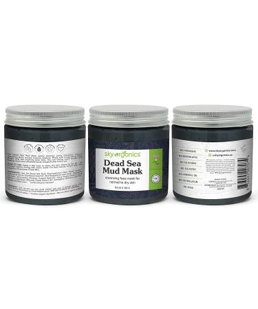 Sky Organics Dead Sea Mud Mask 8.8 fl oz - Natural Beauty Treatment - Buy Online on GoSupps.com