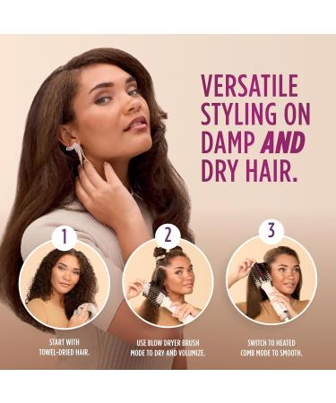 Shark HT202 SmoothStyle Heated Comb & Blow Dryer Brush | Dual Mode | Perfect for All Hair Types | Silk Straightener - Buy Online on GoSupps.com