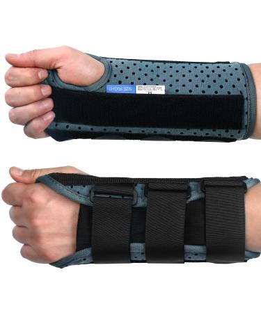 Cokaca wrist bandages wrist bandage on the right with 3 metal rail adjustable wrist support relief for tendonitis tendonitis Bandage carpal tunnel syndrome arthritis (m right) m right hand 1